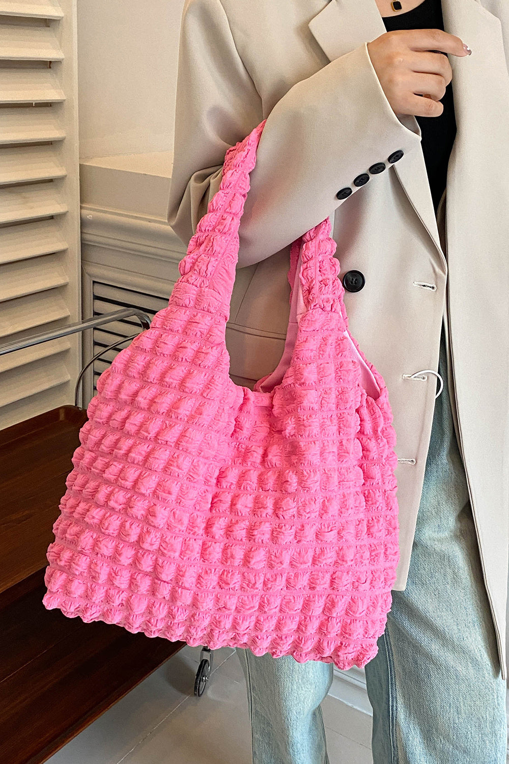 Ruch-Styled Large Handbag